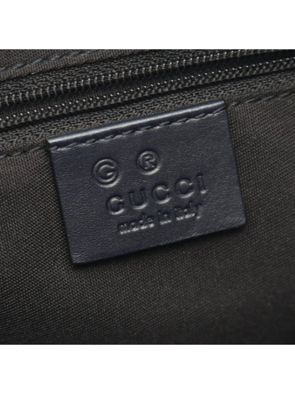 Gucci Shoulder Bag GG Supreme Sherry Line Beige Navy Canvas Leather - Picture 4 of 9